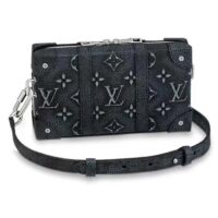 Louis Vuitton LV Unisex Soft Trunk Wearable Wallet Black Charcoal Cowhide Leather (1)