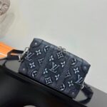 Louis Vuitton LV Unisex Soft Trunk Wearable Wallet Black Charcoal Cowhide Leather – Image 3