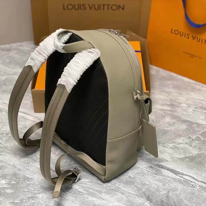 Louis Vuitton LV Unisex Takeoff Backpack Sage Cowhide Leather Textile Lining (1)