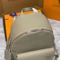 Louis Vuitton LV Unisex Takeoff Backpack Sage Cowhide Leather Textile Lining (5)