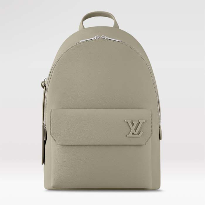 Louis Vuitton LV Unisex Takeoff Backpack Sage Cowhide Leather Textile Lining