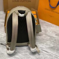 Louis Vuitton LV Unisex Takeoff Backpack Sage Cowhide Leather Textile Lining (5)