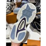 Louis Vuitton LV Unisex Trainer 2.0 Sneaker Boot Blue Suede Calf Leather - Image 8