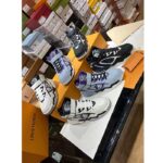 Louis Vuitton LV Unisex Trainer 2.0 Sneaker Boot Blue Suede Calf Leather - Image 9