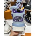 Louis Vuitton LV Unisex Trainer 2.0 Sneaker Boot Blue Suede Calf Leather - Image 7