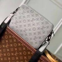 Louis Vuitton LV Unisex Trio Messenger Anthracite Gray Calf Leather Cowhide (2)