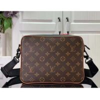 Louis Vuitton LV Unisex Trio Messenger Radiant Sun Monogram Macassar Coated Canvas (5)