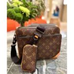 Louis Vuitton LV Unisex Trio Messenger Radiant Sun Monogram Macassar Coated Canvas - Image 6