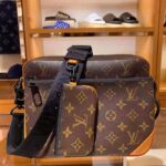 Louis Vuitton LV Unisex Trio Messenger Radiant Sun Monogram Macassar Coated Canvas - Image 2