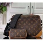 Louis Vuitton LV Unisex Trio Messenger Radiant Sun Monogram Macassar Coated Canvas - Image 4