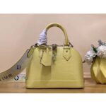 Louis Vuitton LV Women Alma BB Handbag Jaune Plume Yellow Epi Grained Cowhide Leather - Imagen 2
