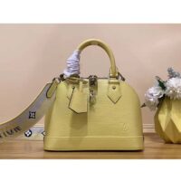 Louis Vuitton LV Women Alma BB Handbag Jaune Plume Yellow Epi Grained Cowhide Leather (1)