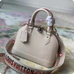 Louis Vuitton LV Women Alma BB Handbag Quartz White Epi Grained Cowhide Leather - Image 2