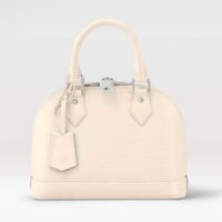 Louis Vuitton LV Women Alma BB Handbag Quartz White Epi Grained Cowhide Leather (12)