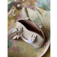 Louis Vuitton LV Women Alma BB Handbag Quartz White Epi Grained Cowhide Leather (12)