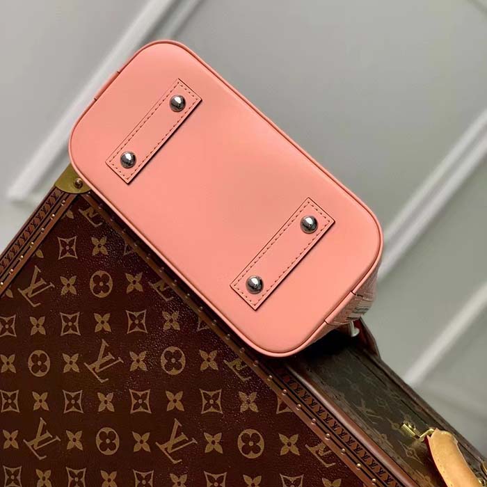 Louis Vuitton LV Women Alma BB Handbag Rose Trianon Pink Epi Grained Cowhide Leather (2)