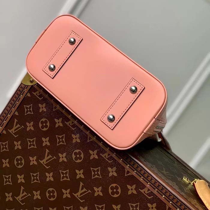 Louis Vuitton LV Women Alma BB Handbag Rose Trianon Pink Epi Grained Cowhide Leather (5)