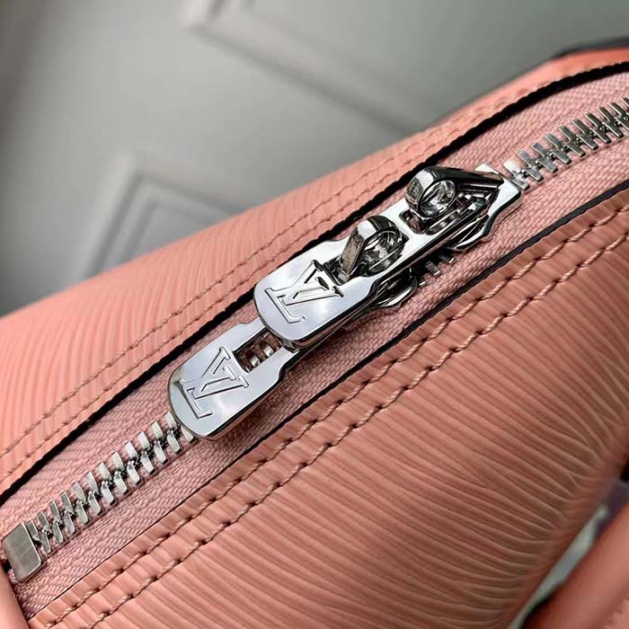 Louis Vuitton LV Women Alma BB Handbag Rose Trianon Pink Epi Grained Cowhide Leather (6)