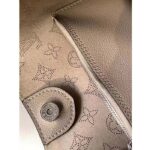 Louis Vuitton LV Women Carmel Hobo Bag Gris Souris Gray Mahina Perforated Calfskin Leather - Image 9