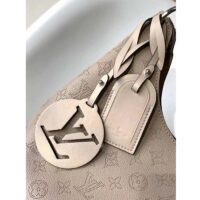 Louis Vuitton LV Women Carmel Hobo Bag Gris Souris Gray Mahina Perforated Calfskin Leather (8)