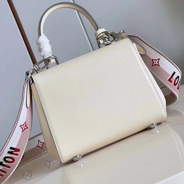 Louis Vuitton LV Women Cluny Mini Quartz White Epi Grained Cowhide Leather (13)