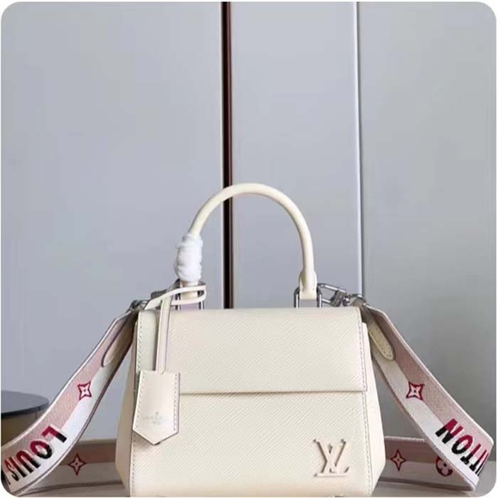 Louis Vuitton LV Women Cluny Mini Quartz White Epi Grained Cowhide Leather (5)