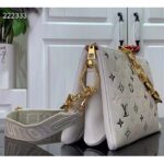 Louis Vuitton LV Women Coussin BB Handbag Tricolor Bag Beige Lambskin - Image 4