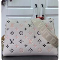 Louis Vuitton LV Women Coussin BB Handbag Tricolor Bag Beige Lambskin