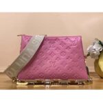 Louis Vuitton LV Women Coussin PM Handbag Rose Bonbon Pink Lambskin Zip Closure – Image 2