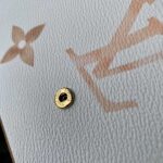 Louis Vuitton LV Women Félicie Pochette Beige Monogram Coated Canvas Microfiber Lining - Bild 7