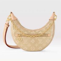 Louis Vuitton LV Women Loop PM Beige Monoglam Coated Canvas Zip Closure (9)