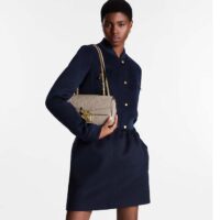 Louis Vuitton LV Women Marceau Dove Gray Embossed Grained Cowhide Leather (2)