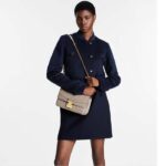 Louis Vuitton LV Women Marceau Dove Gray Embossed Grained Cowhide Leather - immagine 12