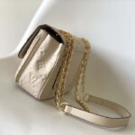 Louis Vuitton LV Women Marceau Dove Gray Embossed Grained Cowhide Leather - immagine 5