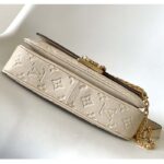 Louis Vuitton LV Women Marceau Dove Gray Embossed Grained Cowhide Leather - immagine 4