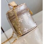 Louis Vuitton LV Women Micro Vanity Beige Monogram Coated Canvas Microfiber Lining - Imagen 6