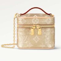 Louis Vuitton LV Women Micro Vanity Beige Monogram Coated Canvas Microfiber Lining (9)