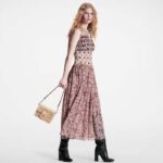 Louis Vuitton LV Women Mini Dauphine Handbag Beige Monoglam Coated Canvas - Bild 12