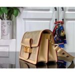 Louis Vuitton LV Women Mini Dauphine Handbag Beige Monoglam Coated Canvas - Bild 3