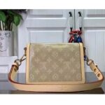 Louis Vuitton LV Women Mini Dauphine Handbag Beige Monoglam Coated Canvas - Bild 4