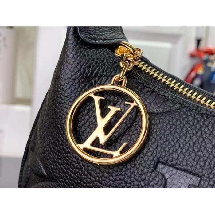 Louis Vuitton LV Women Mini Moon Black Monogram Empreinte Embossed Supple Grained Cowhide Leather (1)