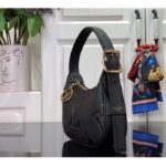 Louis Vuitton LV Women Mini Moon Black Monogram Empreinte Embossed Supple Grained Cowhide Leather - immagine 4