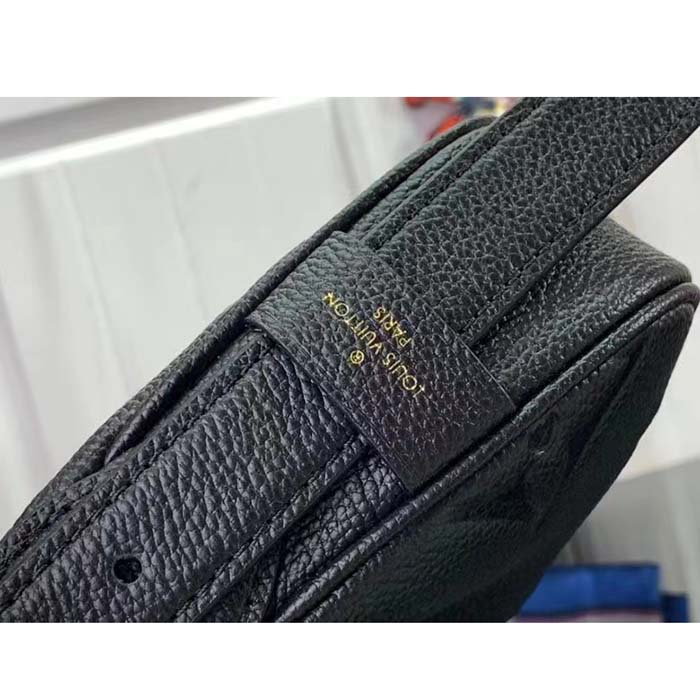 Louis Vuitton LV Women Mini Moon Black Monogram Empreinte Embossed Supple Grained Cowhide Leather (7)