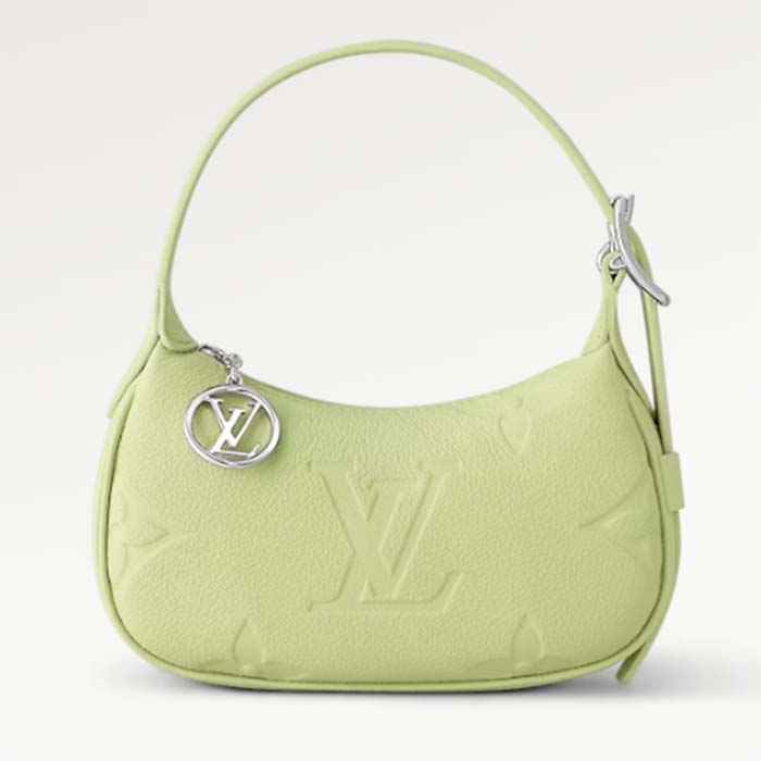 Louis Vuitton LV Women Mini Moon Green Monogram Empreinte Embossed Supple Grained Cowhide Leather