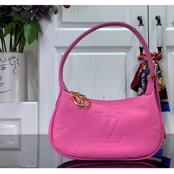 Louis Vuitton LV Women Mini Moon Pink Monogram Empreinte Embossed Supple Grained Cowhide Leather (3)