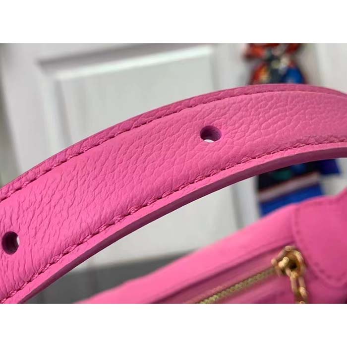 Louis Vuitton LV Women Mini Moon Pink Monogram Empreinte Embossed Supple Grained Cowhide Leather (6)