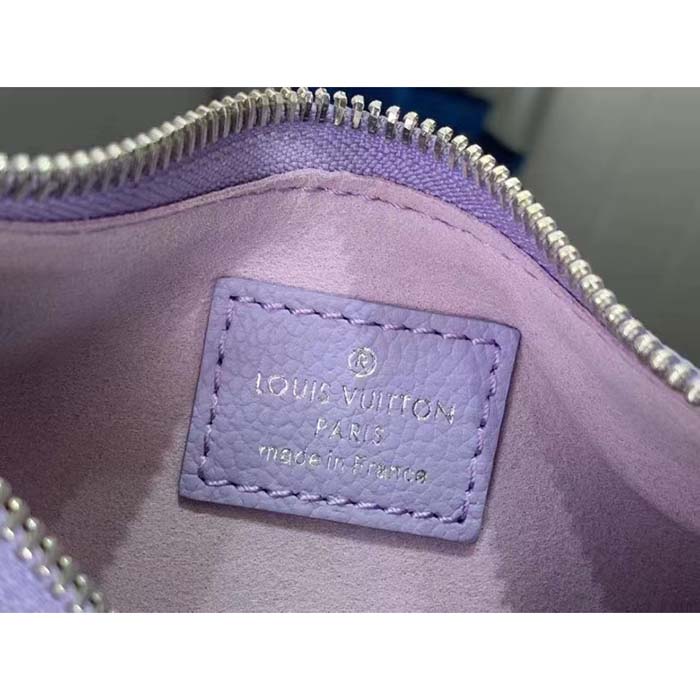 Louis Vuitton LV Women Mini Moon Purple Monogram Empreinte Embossed Supple Grained Cowhide Leather (10)