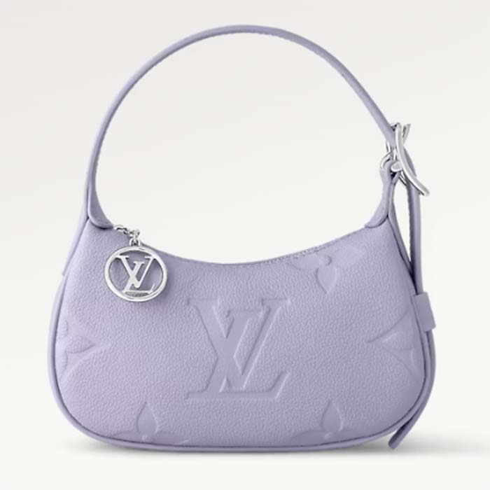 Louis Vuitton LV Women Mini Moon Purple Monogram Empreinte Embossed Supple Grained Cowhide Leather