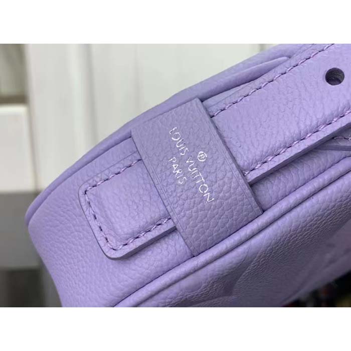 Louis Vuitton LV Women Mini Moon Purple Monogram Empreinte Embossed Supple Grained Cowhide Leather (8)