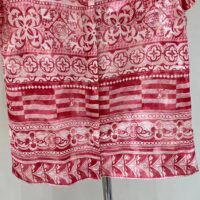 Louis Vuitton LV Women Monogram Tile Short Sleeve Shirt Cotton Red White Regular Fit (12)